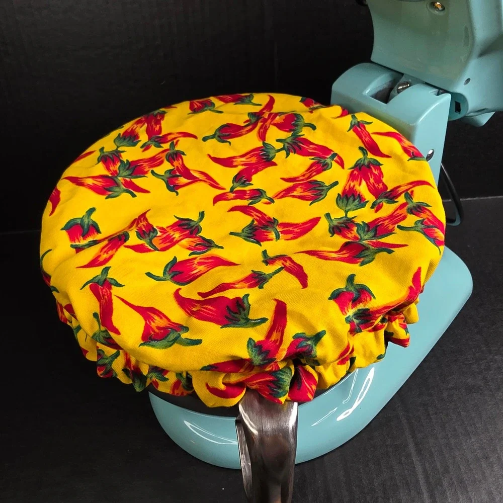 Hot Chili Peppers Yellow Red Fireworks KitchenAid Mixer Mixing Bowl Cover Baking